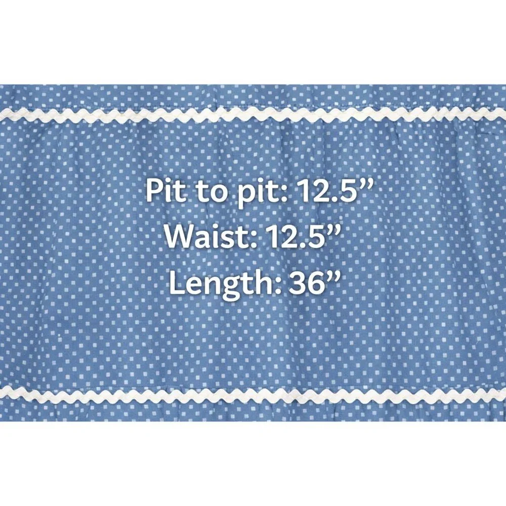 👗 Lulus Dusty Blue Polka Dot Strapless Tiered Midi Dress S 👗 - Picture 2 of 7